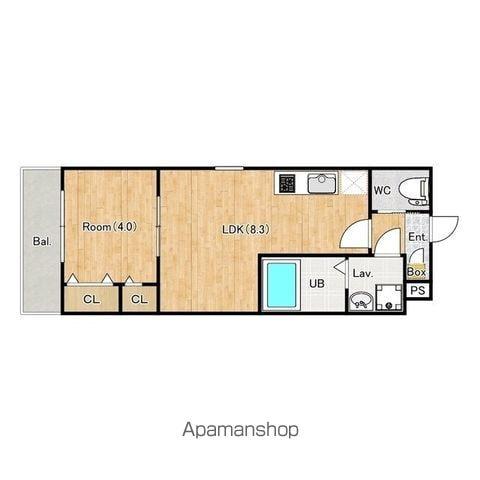 ジーメゾン我孫子ドマーニ(1LDK/1階)の間取り写真