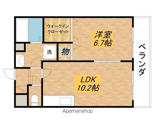 グランツ21(1LDK/2階)の間取り写真