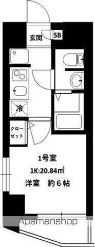 エルスタンザ大口(1K/2階)の間取り写真