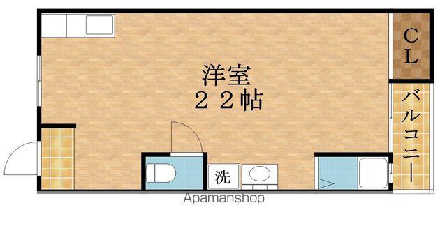 大一新森マンション(ワンルーム/2階)の間取り写真
