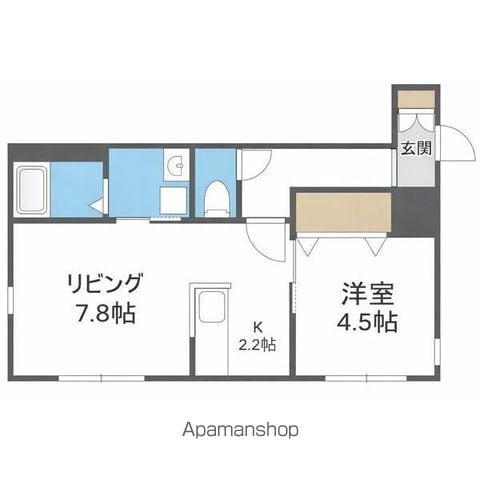  麻生町5丁目MS (1LDK/5階)の間取り写真