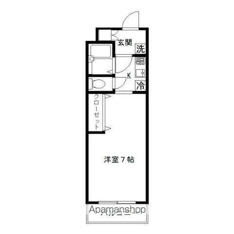 アイル荻窪PARTⅡ(1K/1階)の間取り写真