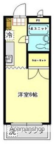 グリーン・ヒル(1K/2階)の間取り写真