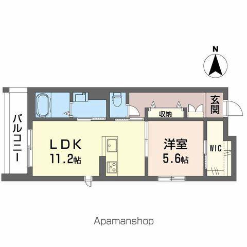 ハルミエール Ⅱ(1LDK/2階)の間取り写真