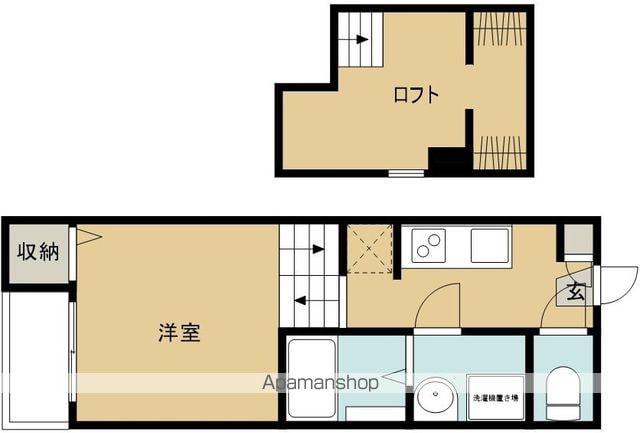 グロース東照宮(1K/1階)の間取り写真