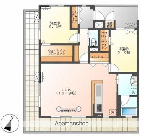 パルクエンテ(2LDK/2階)の間取り写真