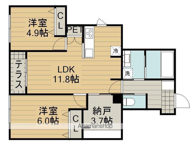 ESPERANZA(2SLDK/1階)の間取り写真