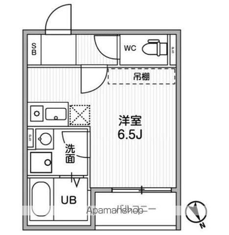 T＇S CUORE調布(ワンルーム/2階)の間取り写真