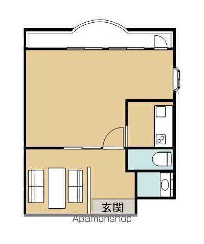 トゥインクルUNO(1LDK/2階)の間取り写真