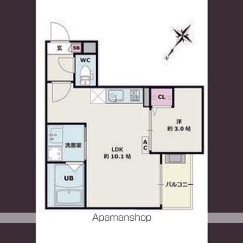 JACK SHIOIKE Ⅰ(1LDK/1階)の間取り写真