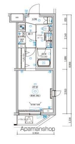 REGOLITH板橋本町(1K/1階)の間取り写真