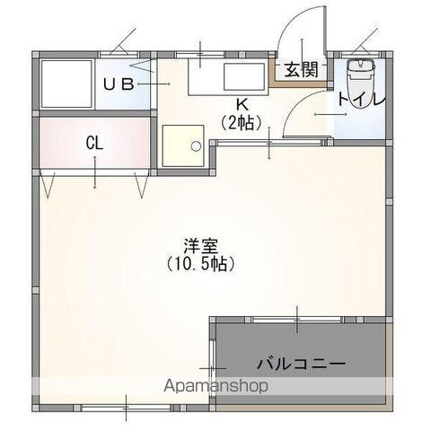 シャトーニシワキ(1K/3階)の間取り写真