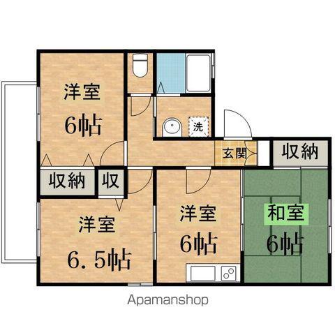 パークヒル越野(3DK/2階)の間取り写真
