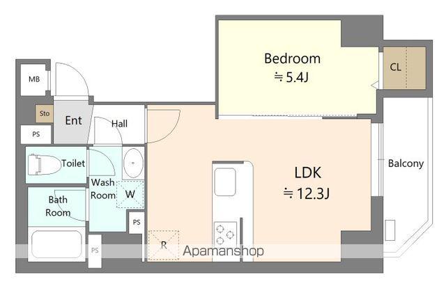ALIVIS本郷三丁目(1LDK/2階)の間取り写真