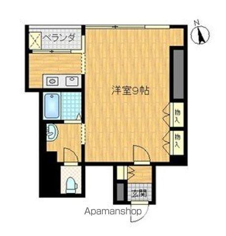 シルクルーム7番館(1K/3階)の間取り写真