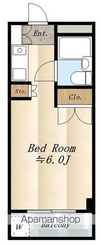 メゾン・ド・武蔵野(ワンルーム/4階)の間取り写真