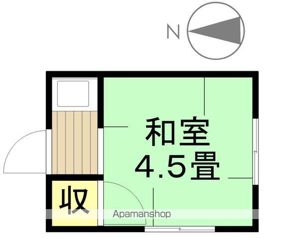 メイクハウス(ワンルーム/2階)の間取り写真