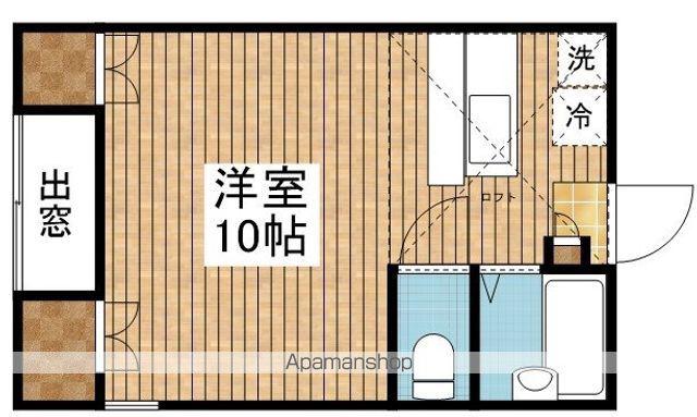 プレジール紫竹山(ワンルーム/1階)の間取り写真