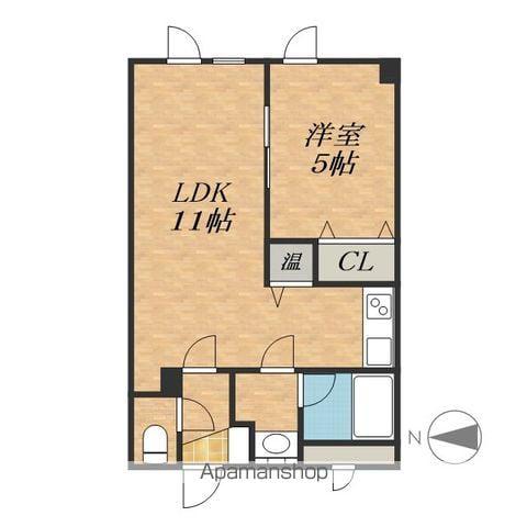 ラグ161W(1LDK/3階)の間取り写真