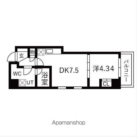TRADIS大塚(1DK/5階)の間取り写真
