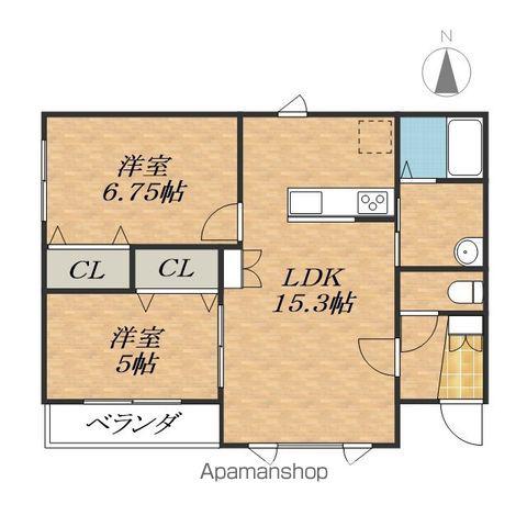 SOLEIL 12(2LDK/1階)の間取り写真