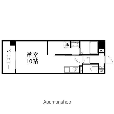 VIVERE長嶺東(ワンルーム/5階)の間取り写真