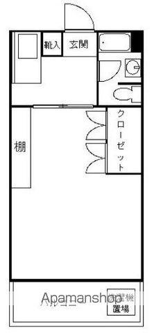 新宿コーポ2号館(ワンルーム/3階)の間取り写真