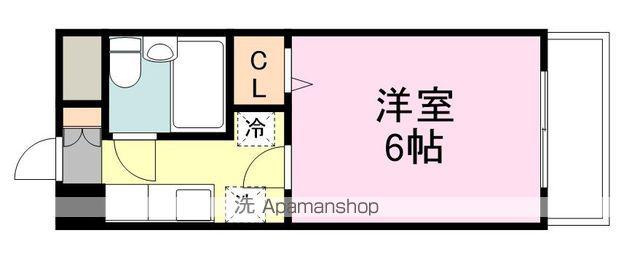 大町Sビル(1K/3階)の間取り写真