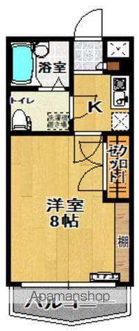 郡中アーバンタイム(1K/5階)の間取り写真
