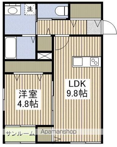 FLOURISH IN 上所駅前(1LDK/1階)の間取り写真