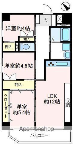 シャンボール新狭山(3LDK/3階)の間取り写真