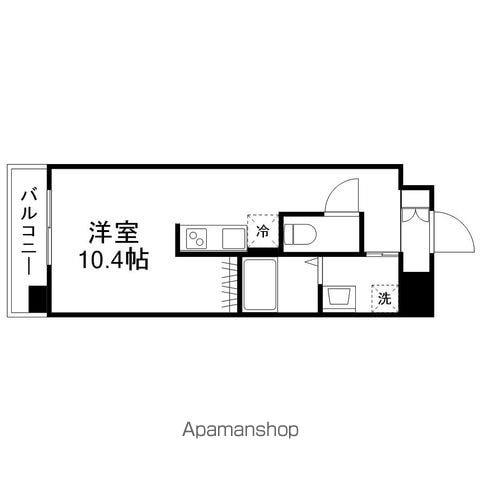 VIVERE長嶺東(ワンルーム/4階)の間取り写真
