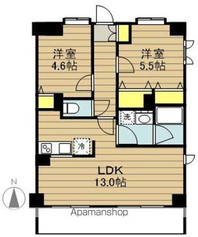 メゾン ド フィルズ(2LDK/5階)の間取り写真