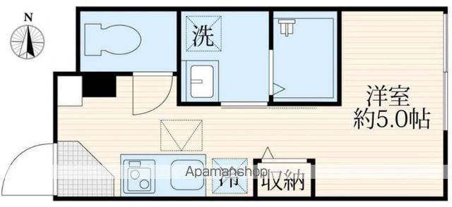 ソルナクレイシア中野(ワンルーム/1階)の間取り写真