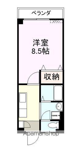 ハイツふろーら(1K/2階)の間取り写真