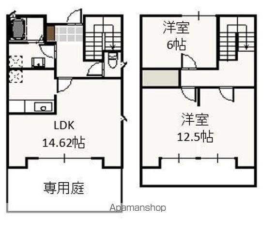 オリーブテラス　Ａ(2LDK)の間取り写真