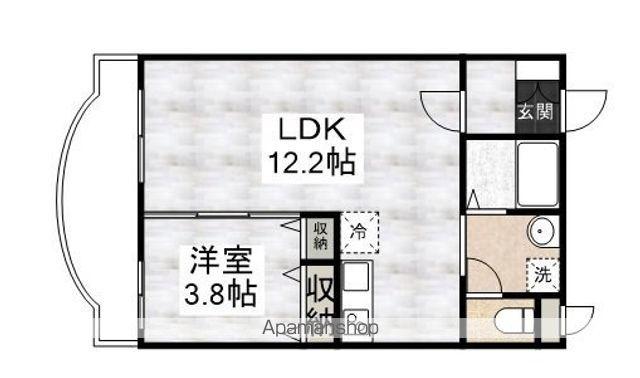 ヴィーナス(1LDK/3階)の間取り写真