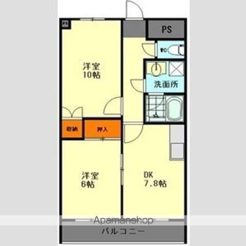 イエローハウス栄(3DK/8階)の間取り写真