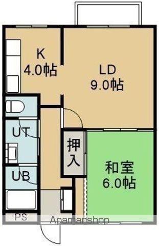 ヴィザージュ堀川(1LDK/2階)の間取り写真
