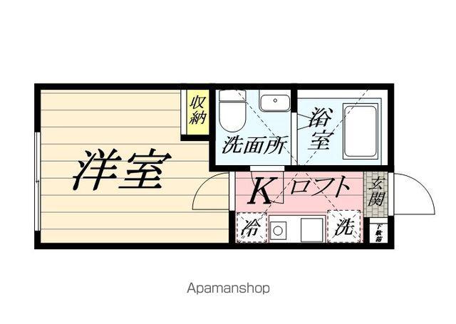 アームズメゾン上大岡(1K/1階)の間取り写真