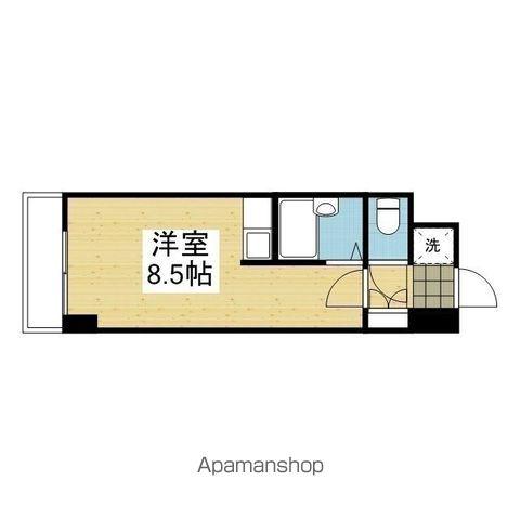 CASA FELIZ(ワンルーム/5階)の間取り写真