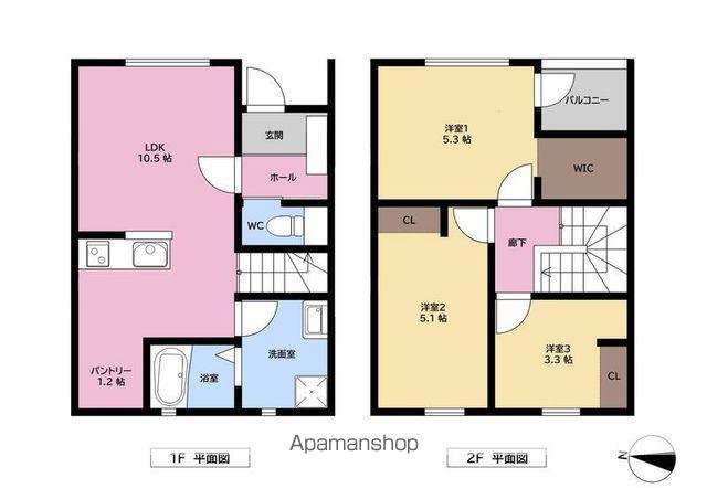 GARDENVILLAGE野芥(3LDK/1階)の間取り写真