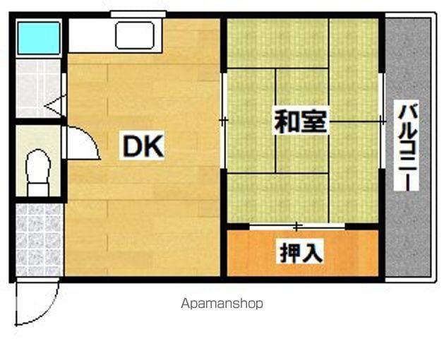 オーティーハイツ東住吉(1DK/4階)の間取り写真