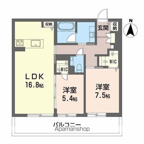 ルジェンド(2LDK/2階)の間取り写真