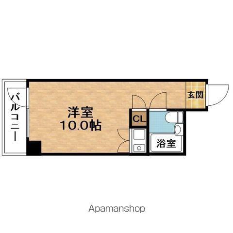 GRANDEMAISONYORIKIMACHI(ワンルーム/6階)の間取り写真