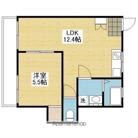 アルトルーフⅡ(1LDK/4階)の間取り写真