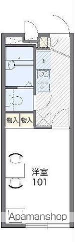 レオパレス明日香(1K/1階)の間取り写真