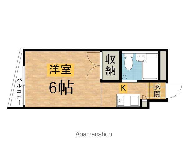 コンフォルト八王子(ワンルーム/3階)の間取り写真