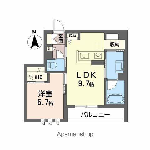 シャーメゾンエスペランサ都島Ⅱ(1LDK/2階)の間取り写真