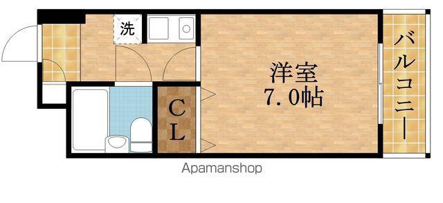 レジデンス関目(1K/4階)の間取り写真